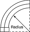 Image of Attribute. Front orientation. Contains Annotated. 90° Curved Covers.