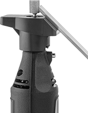Image of ProductInUse. Rotary Tool Guide Shown In Use (Rotary Tool Not Included). Front orientation. Rotary Tool Guides.