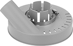 Image of Product. Front orientation. Dust Hoods. Dust Hoods for Angle Grinders, Grinding, ABS.