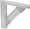 T-Slotted Framing Brace Ends