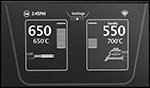 Image of Specification. Display. Front orientation. ZoomedIn view. Contains Border. Soldering and Desoldering Stations. Multichannel Soldering and Desoldering Stations, WXsmart Series.