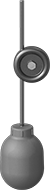 Image of Product. Front orientation. Float Switches. Drop-In Float Switches for Water, Polypropylene Float with Adjustable Level.