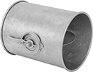 Image of Product. Front orientation. Duct Airflow Dampers. Clamp-Together Duct.