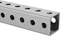 Image of Product. Front orientation. Square Rail. Steel Bolt-Together Framing and Fittings .