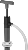 Image of Product. Style C (Shown with Connector). Front orientation. Drum Pumps. Drum Pumps for Water and Chemicals, Style C.