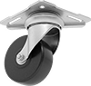 Corner-Mount Casters with Phenolic Wheels