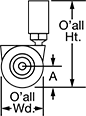 Image of Attribute. Front orientation. Contains Annotated. Hub Mount.