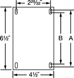 Image of Specification. Front orientation. Contains Annotated. Side-Mount Floor Locks.