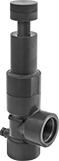 Image of Product. Front orientation. Pressure-Relief Valves. Adjustable Pressure-Relief Valves for Chemicals.