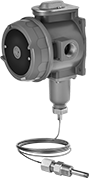 Image of Product. With Threaded Probe. Front orientation. Temperature Switches. Hazardous Location Wall-Mount Temperature Switches, SPDT—1 Circuit Controlled.