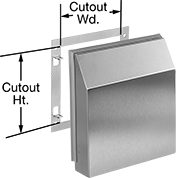 Image of Product. Front orientation. Contains Annotated. Enclosure Hoods.