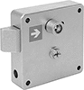 Square-Drive Push-to-Close Locking Latches with Emergency Release