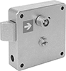 Square-Drive Push-to-Close Locks with Emergency Release