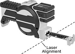 Image of Product. Front orientation. Contains Annotated. Tape Measures. Digital Tape Measures.