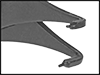 Image of Specification. Front orientation. ZoomedIn view. Contains Border. 90° Tip Angle. Fixed-Tip Retaining Ring Pliers .
