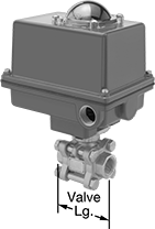 Image of Product. Assembled View. Front orientation. Contains Annotated. Motor-Actuated On/Off Valves. Easy-Maintenance Motor-Actuated On/Off Valves.