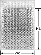 Image of Product. Front orientation. Contains Annotated. Envelopes. Insulated Bubble Shipping Envelopes.