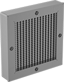 Image of Product. Front orientation. Electrical Enclosure Vents. EMI/RFI Shielding Electrical Enclosure Vents.