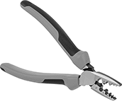 Image of Product. For Half Round Crimp. Front orientation. Wire and Cable Crimpers. Wire Ferrule Crimpers, Fixed Crimping Slot, .