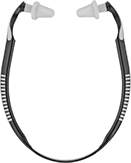 Image of Product. Front orientation. Earplugs. Reusable Earplugs , Headband, Cone.