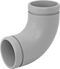 Gravity-Flow Polypropylene Pipe Fittings for Corrosive Chemical Waste