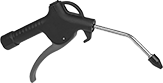 Image of Product. With Pistol Shape, Angled Nozzle, and Lever Control. Front orientation. Blowguns. Blowguns with Nonmarring Tip , Pistol with Angled Nozzle, Lever Control.