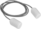 Image of Product. Top orientation. Earplugs. Earplugs , Cord, Barrel.