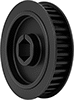 High-Torque HTD Timing Belt Pulleys for Hex Shafts