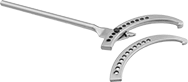 Image of Product. Front orientation. Spanner Wrenches. Long-Reach Adjustable Hook Spanner Wrenches for Slots on the Side .
