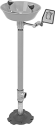 Image of Product. Front orientation. Eye Wash Stations. ANSI-Compliant Floor-Mount Eye Wash Stations with Pipe Connection, Open Bowl.
