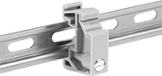 Image of ProductInUse. Screw On (For DIN 2 Rails). Front orientation. DIN Rail Stops. Screw On, 2.