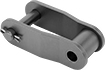 Image of Product. Front orientation. Roller Chain and Links. Clog-Resistant Flat-Edge Roller Chain and Links, Adding-and-Connecting Links.