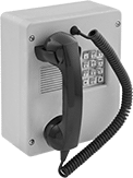 Image of Product. Front orientation. Telephones. 1 Line—Wall Mount, With Sealed Keypad.