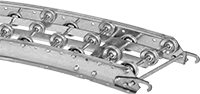 Image of Product. Front orientation. Conveyors. Skate Wheel Conveyors, 90° Curved Conveyors.