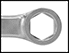 Image of Specification. 6-Point Opening. Front orientation. ZoomedIn view. Contains Border. 6-Point Opening. Combination Wrench Sets.