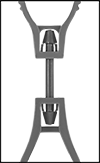 Image of Product. Safety Breakaway. Front orientation. Contains Border. Safety Breakaway. Glove Clips.