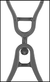 Image of Product. Ball-and-Socket Safety Breakaway. Front orientation. Contains Border. Ball-and-Socket Safety Breakaway. Glove Clips.