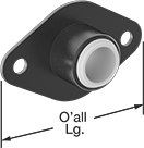 Image of Product. Front orientation. Contains Annotated. Mounted Bearings. Light Duty Dry-Running Mounted Sleeve Bearings with Two-Bolt Flange.
