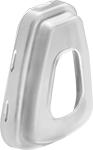 Image of Product. Front orientation. Respirator Filter Retainers. 3M.