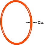Image of Product. Front orientation. Contains Annotated. Round Belts. Round Belts, Orange.