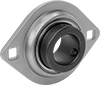 Light Duty Mounted Ball Bearings with Two-Bolt Flange