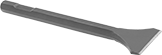 Image of Product. Front orientation. Chisel Bits. 3/4" Hex-Shank Chisel Bits for Demolition Hammers, Flat Chisel Bit Blade, 3" Wide Blade.