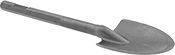 Image of Product. Front orientation. Chisel Bits. 3/4" Hex-Shank Chisel Bits for Demolition Hammers, Spade Chisel Bit Blade.