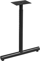 Image of Product. Adjustable Height T-Base. Front orientation. Table Legs. Single-Column Table Legs, Stationary Adjustable Height, T-Base Legs.
