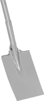 Image of Product. Front orientation. ZoomedIn view. Shovels. Edging Spades, Style C.