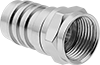 Image of Product. Front orientation. Coaxial Connectors. Coaxial Connectors, F-Type Crimp-On Plugs.