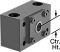 Image of Product. Front orientation. Contains Annotated. End Supports for Ball Screws and Precision Lead Screws. For Combined Radial and Thrust Loads.