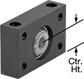 Image of Product. Front orientation. Contains Annotated. End Supports for Ball Screws and Precision Lead Screws. For Radial Loads.