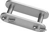 Image of Product. Front orientation. Roller Chain and Links. Flat-Edge Roller Chain and Links, Connecting Links.