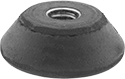 Image of Product. Front orientation. Leveling Mounts. Vibration-Damping Rigid Leveling Mounts with Threaded Hole.